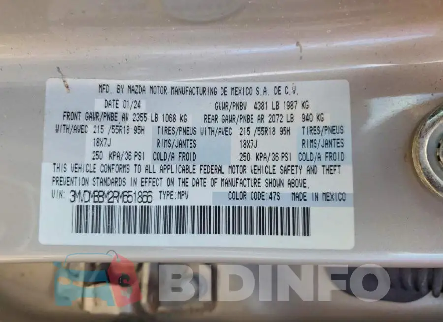 3MVDMBBM2RM651866 Photo# 13