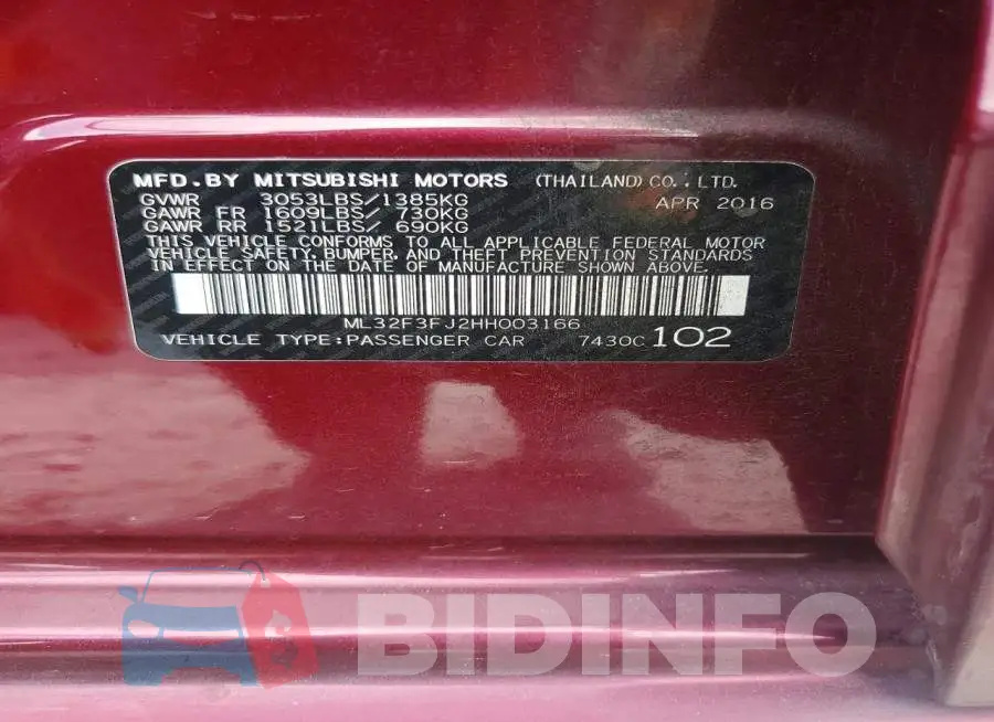 ML32F3FJ2HH003166 Photo# 12