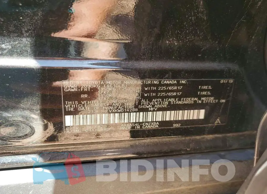 2T3F1RFVXKW014288 Photo# 13