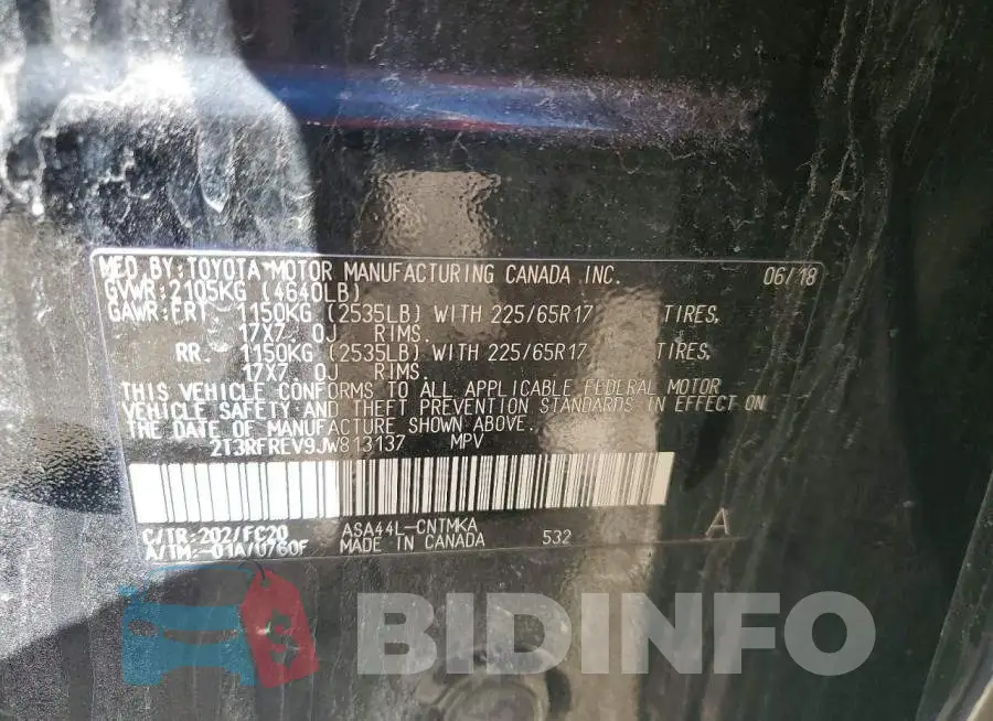 2T3RFREV9JW813137 Photo# 13