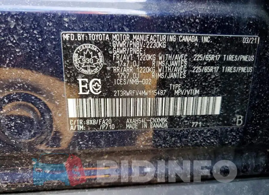 2T3RWRFV4MW115487 Photo# 14