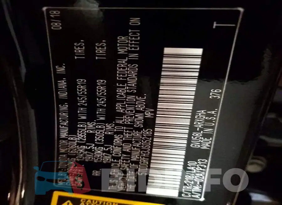 5TDDGRFH3JS052185 Photo# 13