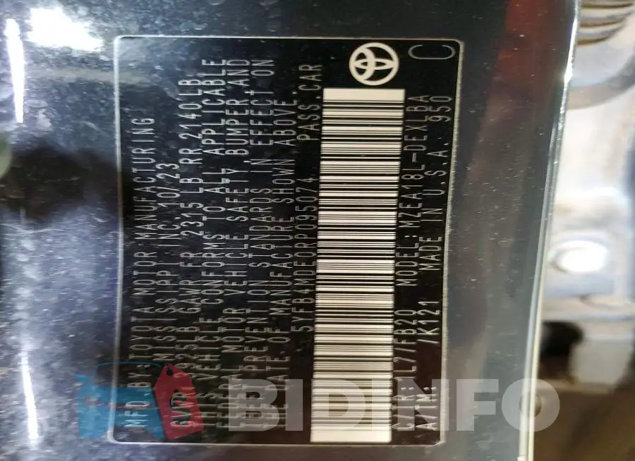 5YFB4MDE0RP095074 Photo# 12