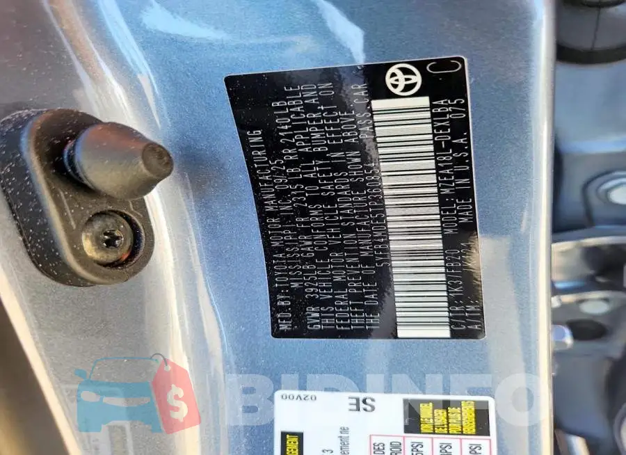5YFB4MDE5TP360854 Photo# 12