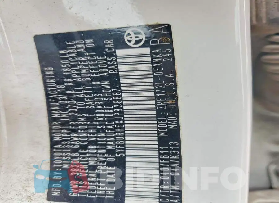 5YFBURHEXJP828887 Photo# 13