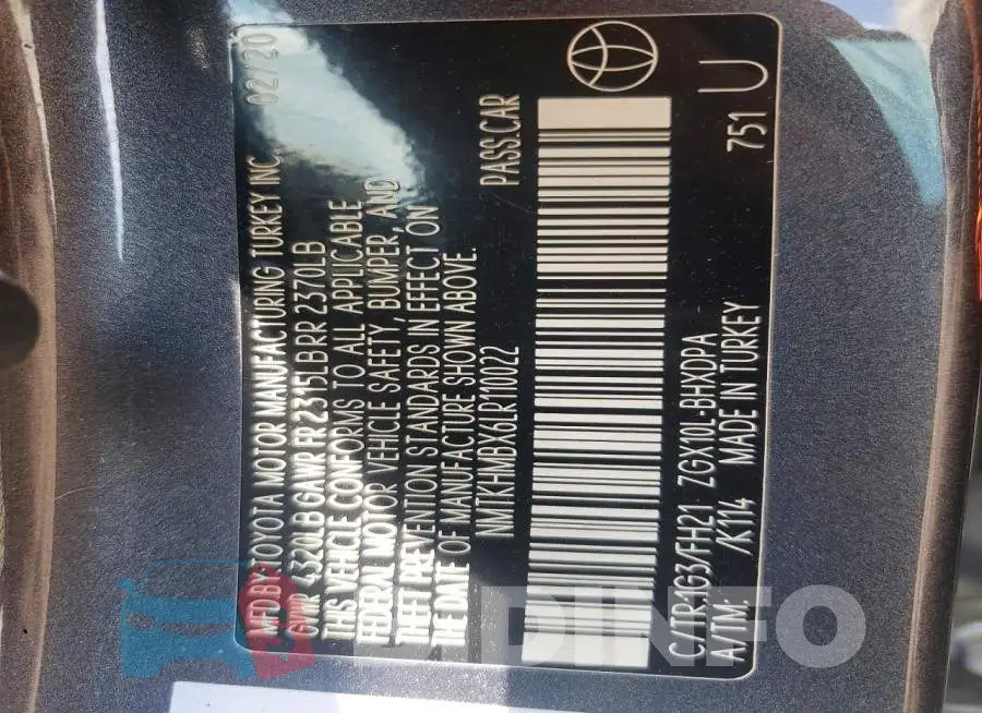 NMTKHMBX6LR110022 Photo# 13