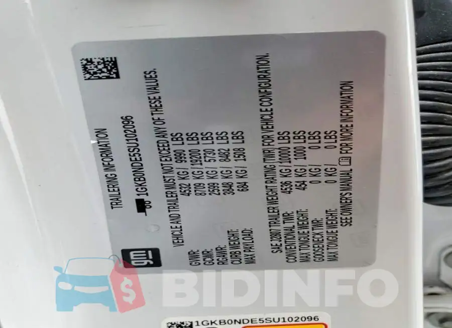 1GKB0NDE5SU102096 Photo# 12
