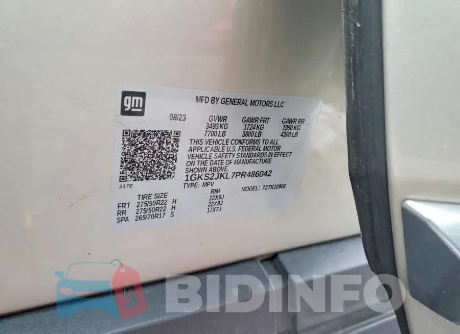 1GKS2JKL7PR486042 Photo# 13