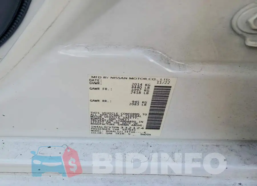 1N4AL4CV3PN332124 Photo# 13