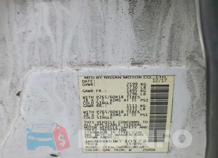 1N6AD0ER0JN730573 Photo# 12