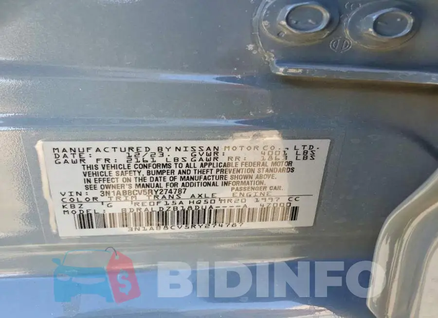 3N1AB8CV5RY274787 Photo# 13