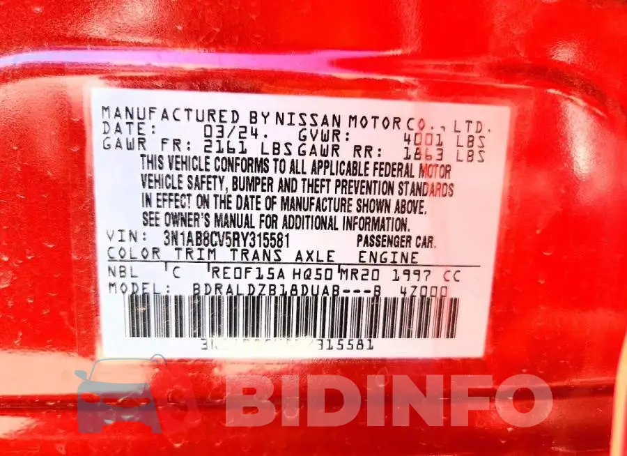 3N1AB8CV5RY315581 Photo# 12