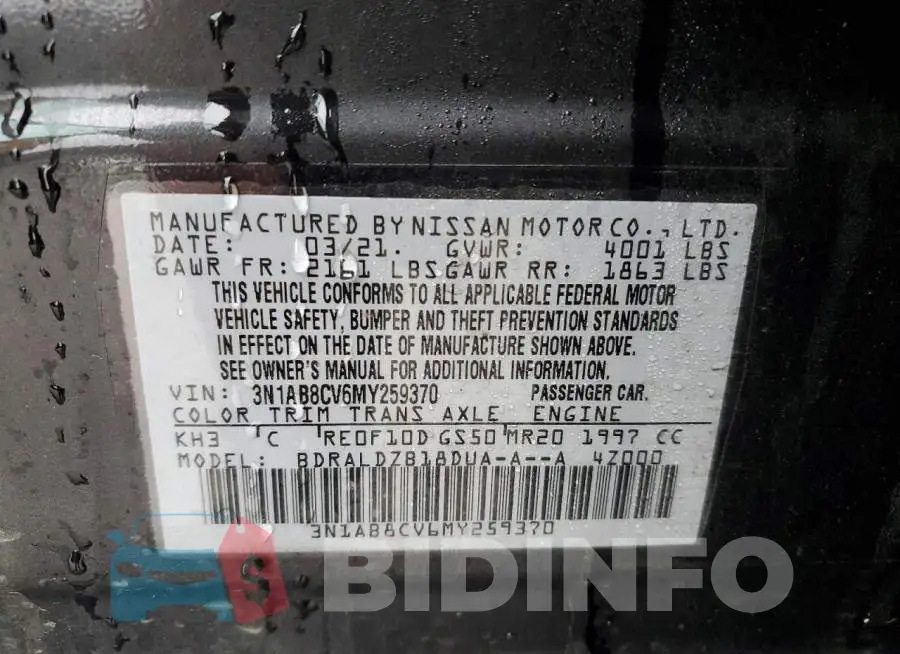 3N1AB8CV6MY259370 Photo# 12