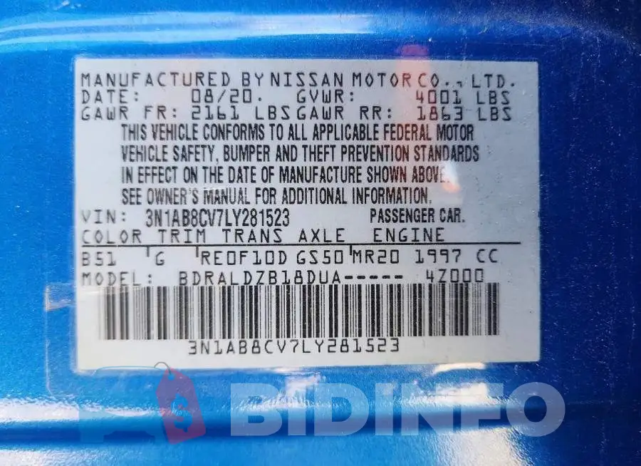 3N1AB8CV7LY281523 Photo# 13
