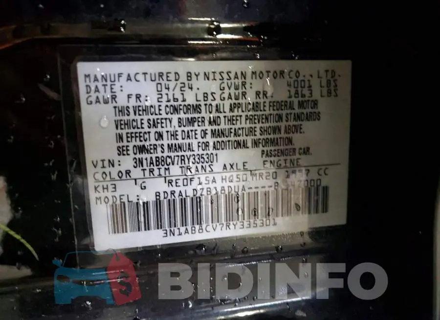 3N1AB8CV7RY335301 Photo# 12