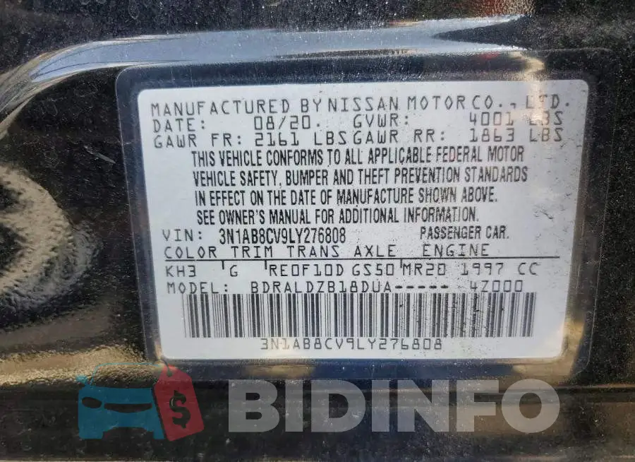 3N1AB8CV9LY276808 Photo# 12