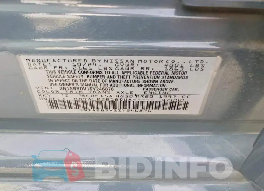 3N1AB8DV1SY246876 Photo# 12