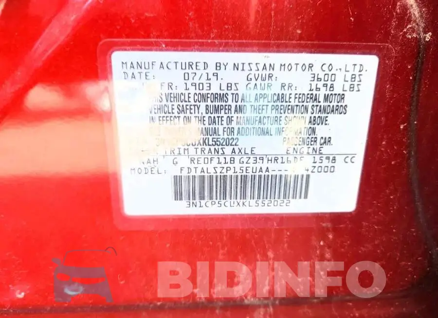 3N1CP5CUXKL552022 Photo# 13