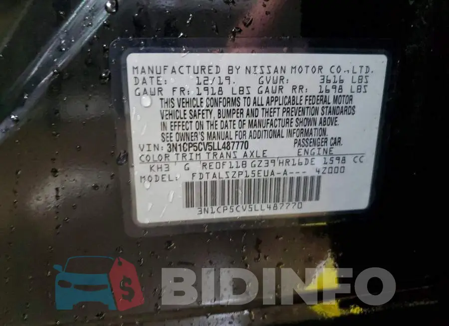 3N1CP5CV5LL487770 Photo# 13