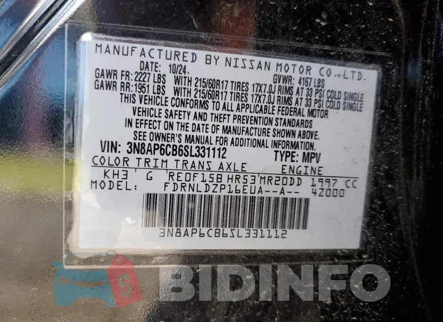 3N8AP6CB6SL331112 Photo# 14