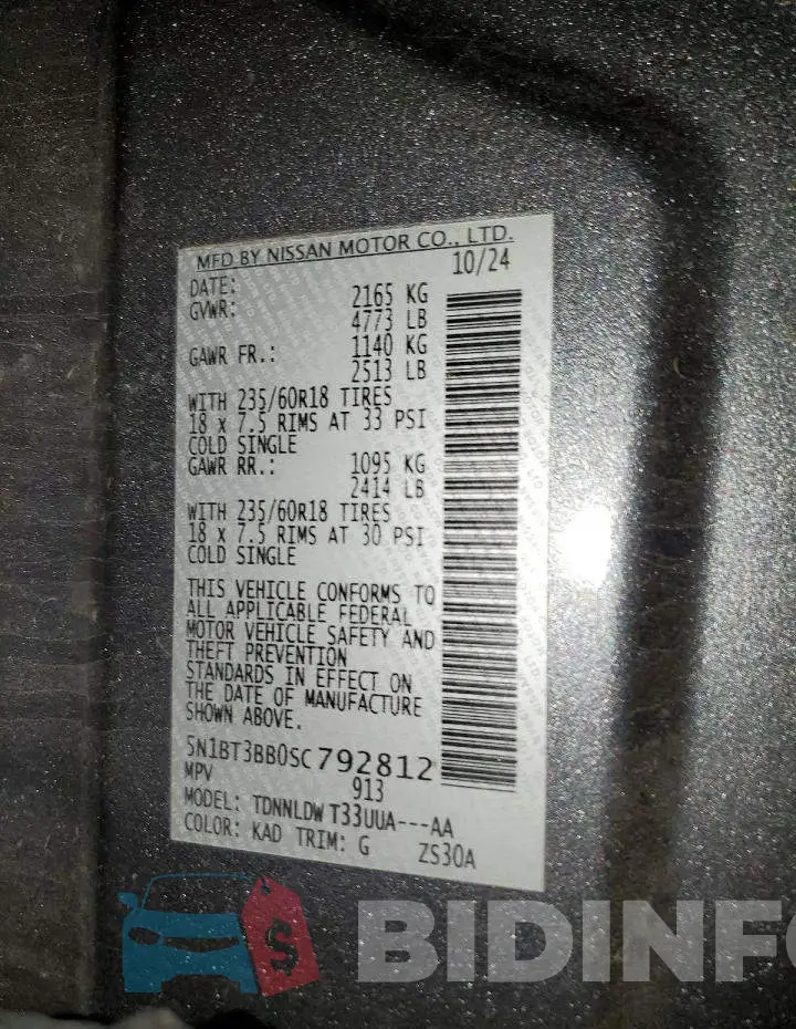 5N1BT3BB0SC792812 Photo# 13