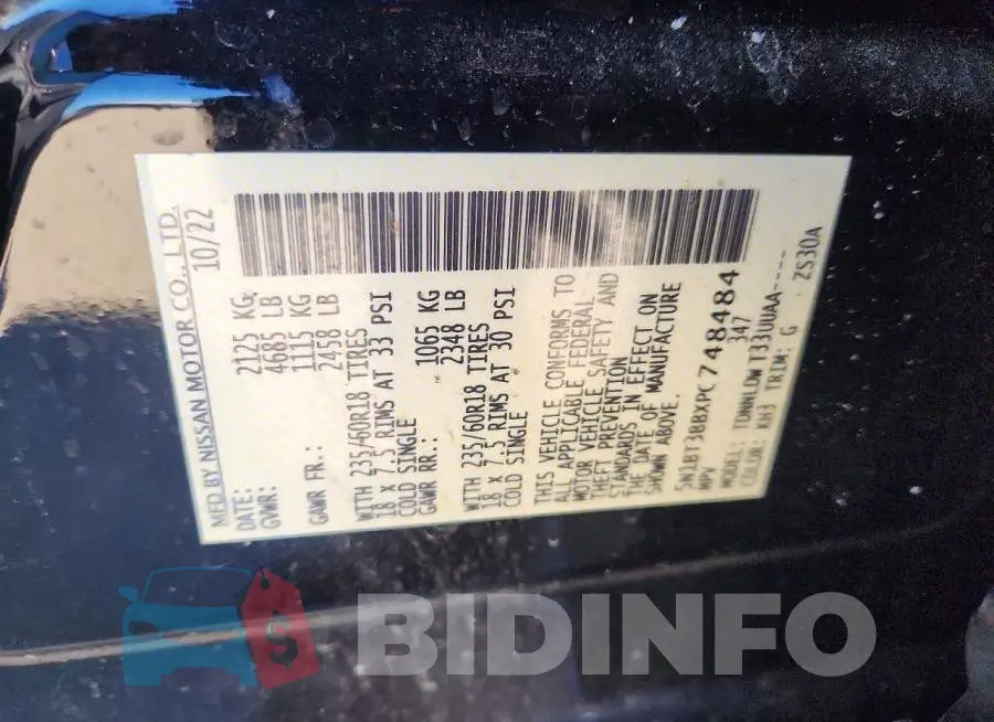 5N1BT3BBXPC748484 Photo# 12