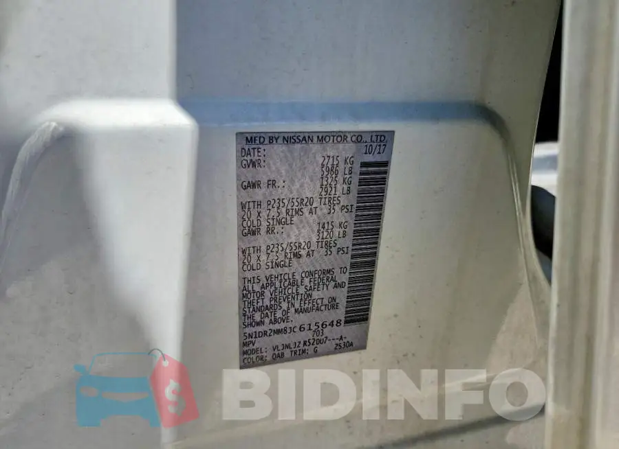 5N1DR2MM8JC615648 Photo# 13