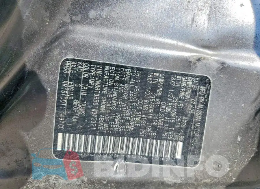 JN8BT3BB6TW372321 Photo# 14