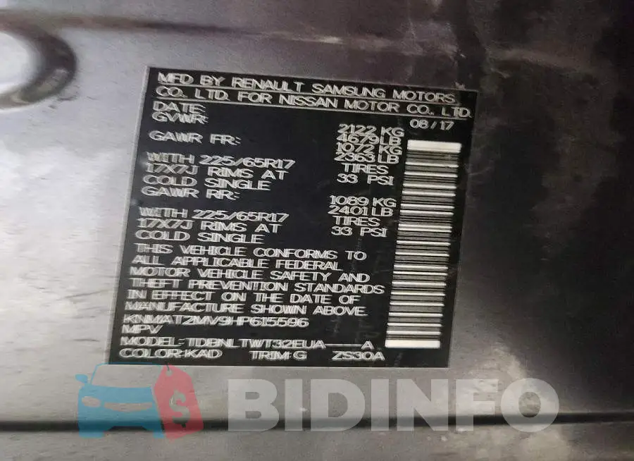 KNMAT2MV9HP615596 Photo# 13