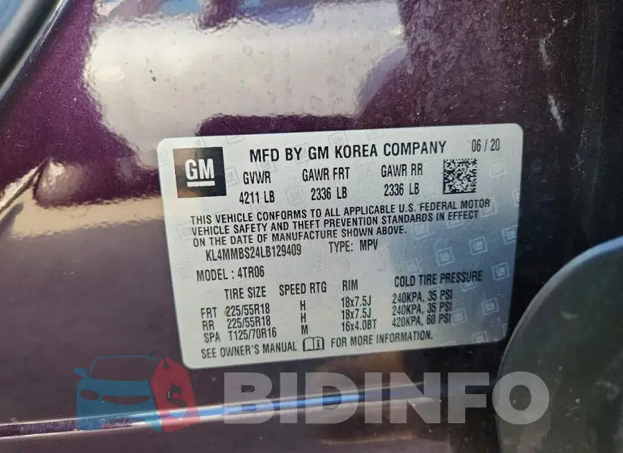 KL4MMBS24LB129409 Photo# 14