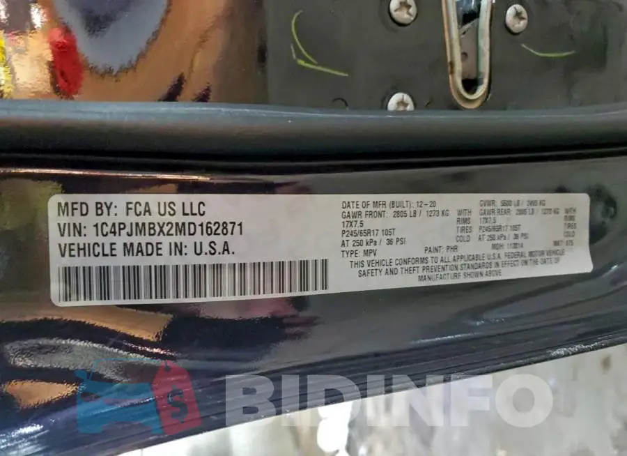 1C4PJMBX2MD162871 Photo# 14