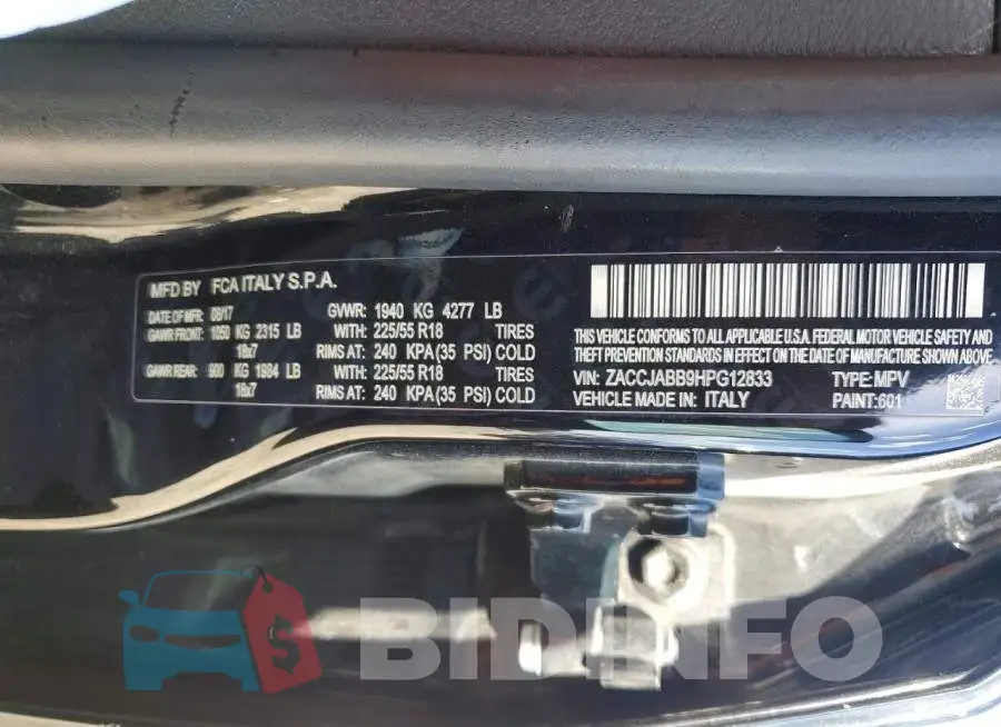 ZACCJABB9HPG12833 Photo# 13