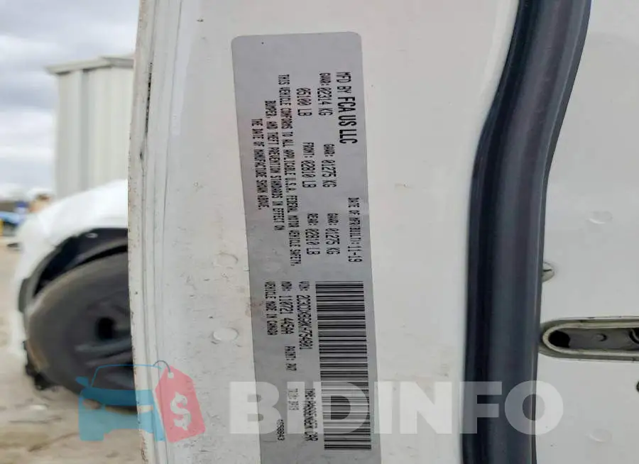 2C3CDXBG0KH754801 Photo# 12