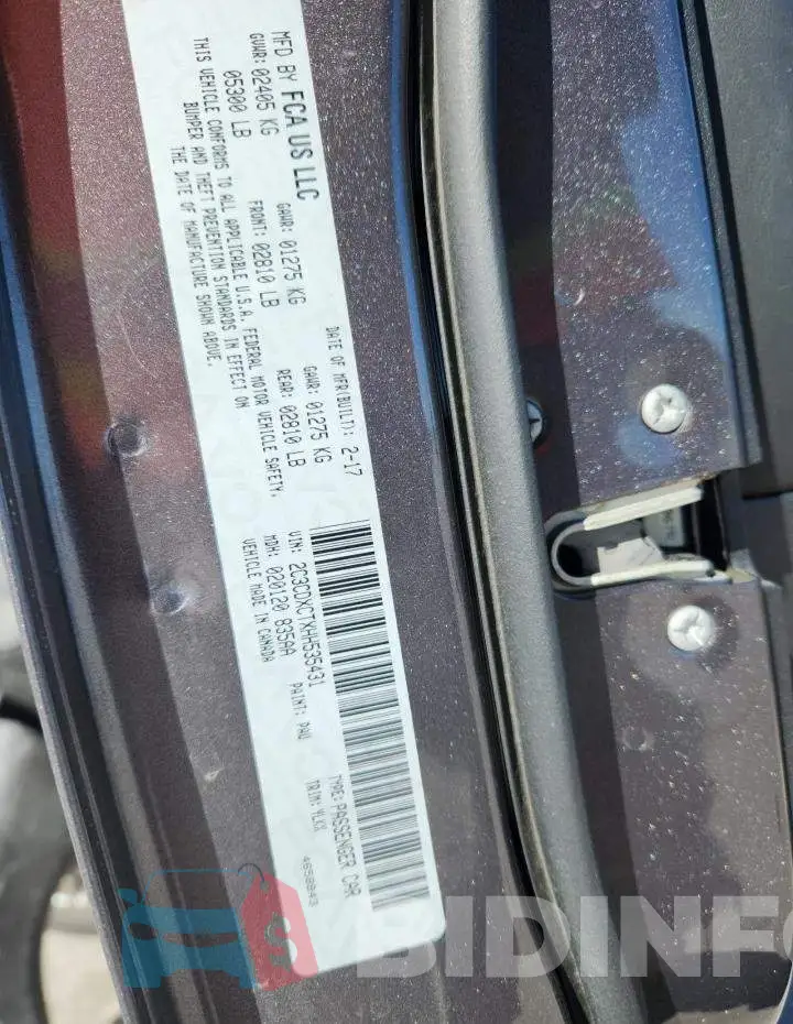 2C3CDXCTXHH535431 Photo# 13