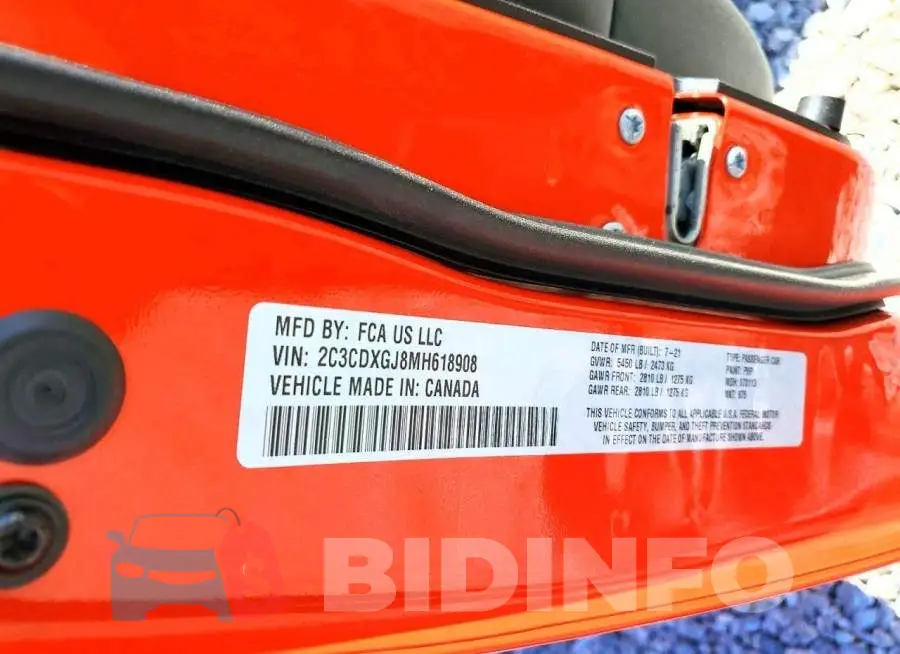 2C3CDXGJ8MH618908 Photo# 12