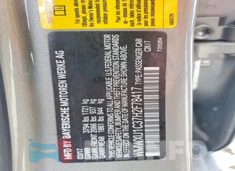 WMWXU1C37H2F78417 Photo# 13