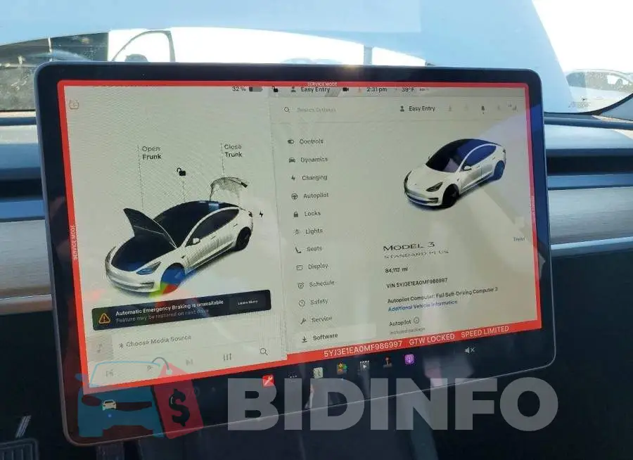 5YJ3E1EA0MF986997 Photo# 9