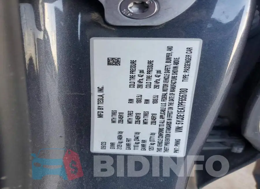 5YJ3E1EA7PF656780 Photo# 12