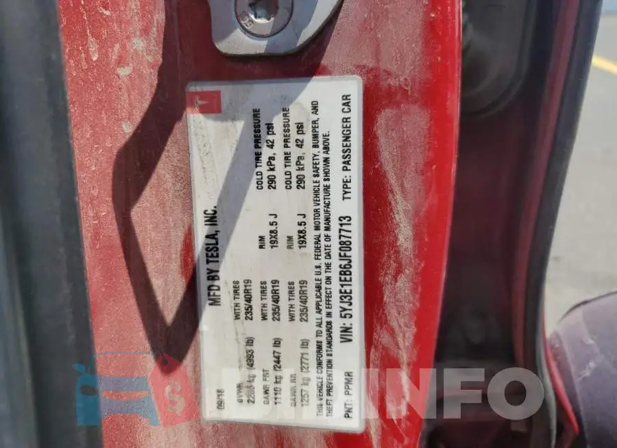 5YJ3E1EB6JF087713 Photo# 12
