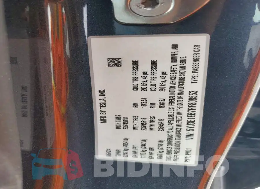 5YJ3E1EB7RF808553 Photo# 12
