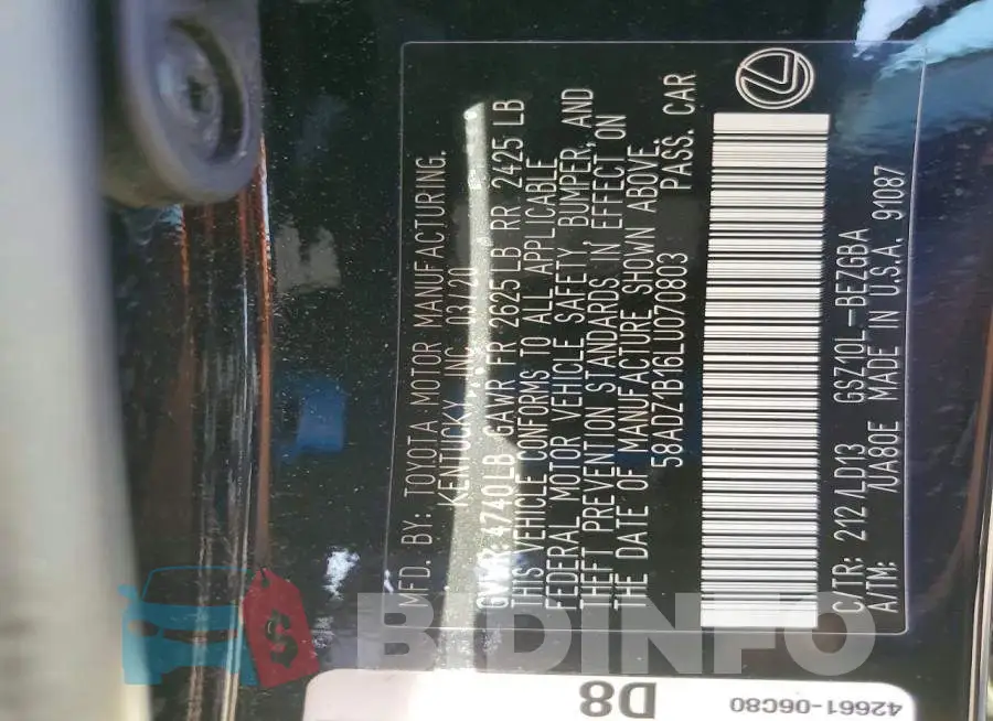 58ADZ1B16LU070803 Photo# 12