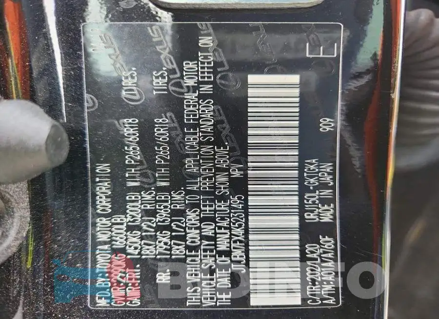 JTJBM7FX4K5231495 Photo# 13