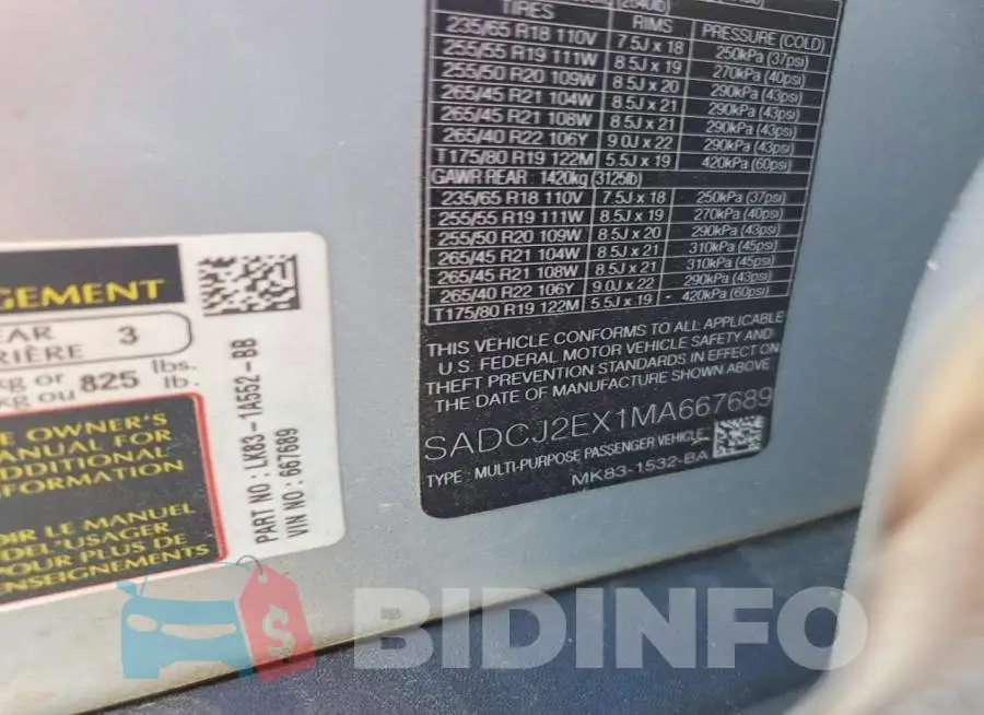 SADCJ2EX1MA667689 Photo# 14