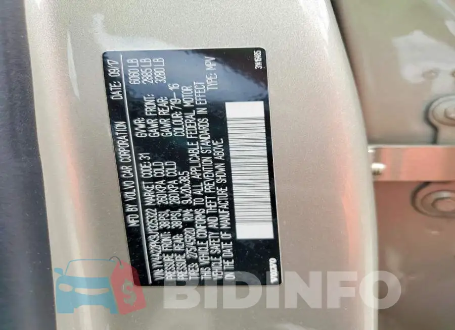 YV4A22PK9J1325322 Photo# 13