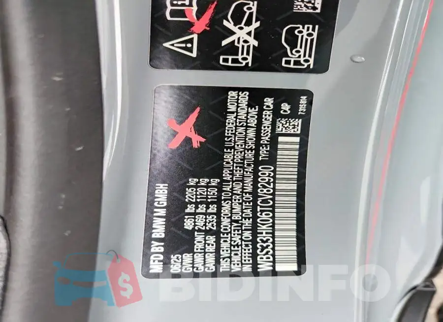 WBS33HK06TCV82990 Photo# 12