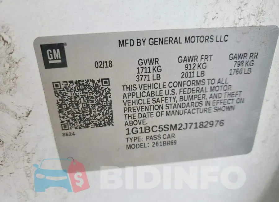 1G1BC5SM2J7182976 Photo# 12