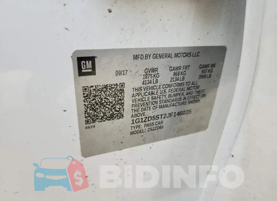 1G1ZD5ST2JF146035 Photo# 12