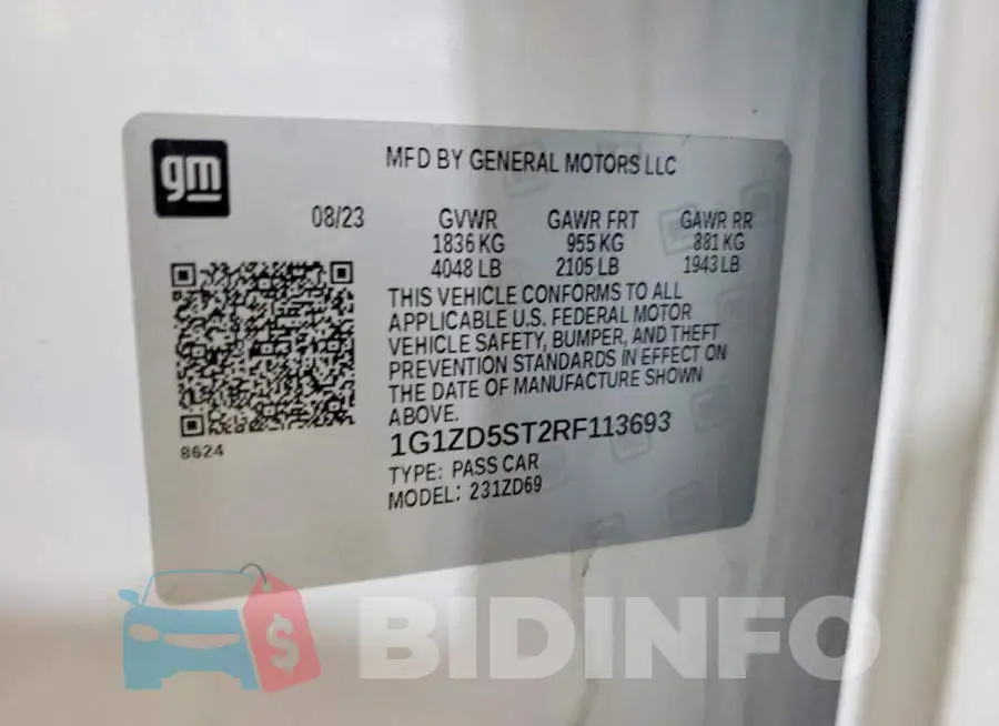 1G1ZD5ST2RF113693 Photo# 13