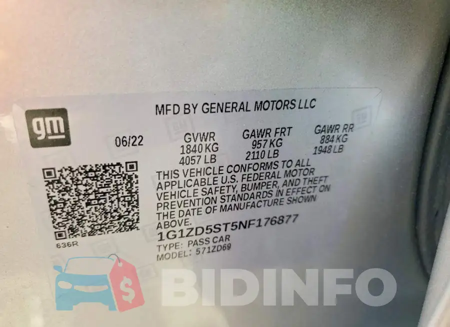 1G1ZD5ST5NF176877 Photo# 12