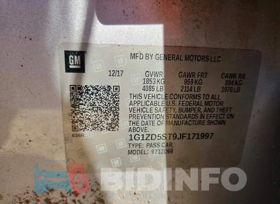 1G1ZD5ST9JF171997 Photo# 12